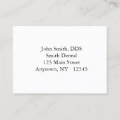 Tandartsafspraakkaart Afsprakenkaartje (Achterkant)