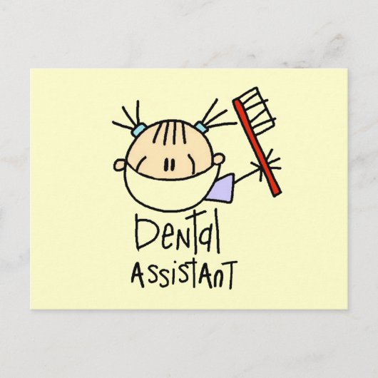 Tandartsassistent Briefkaart (Voorkant)