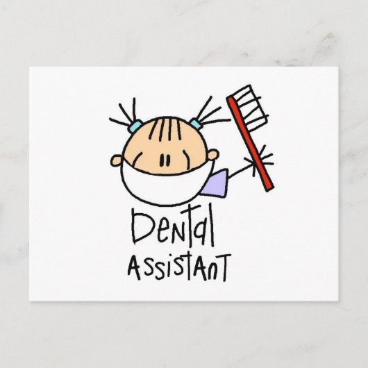 Tandartsassistent Briefkaart (Voorkant)