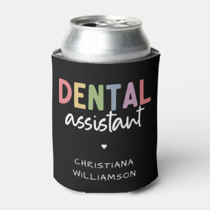 Tandartsassistent Geschenk met Naam Blikjeskoeler