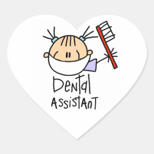 Tandartsassistent Hart Sticker