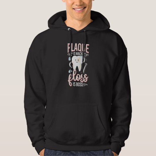 Tandartsassistent Hygiënist Floss 1 Hoodie (Voorkant)
