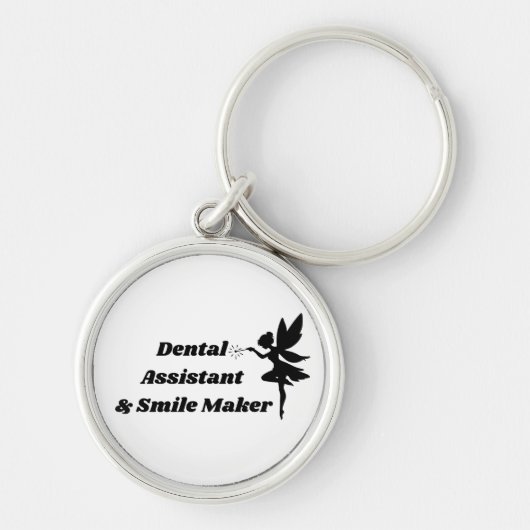 Tandartsassistent Ronde Sleutelhanger Smile Maker (Voorkant)