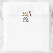 Tandartsassistent Ronde Sticker (Tas)