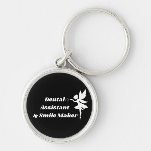 Tandartsassistent Sleutelhouder Smile Maker Fee Sleutelhanger (Voorkant)