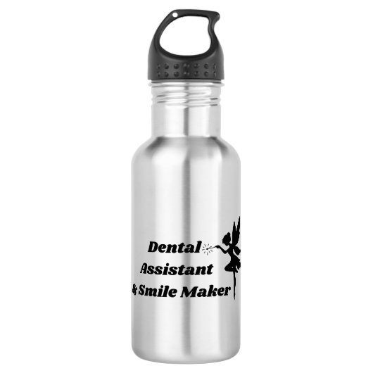 Tandartsassistent Smile Maker RVS Fles (Voorkant)