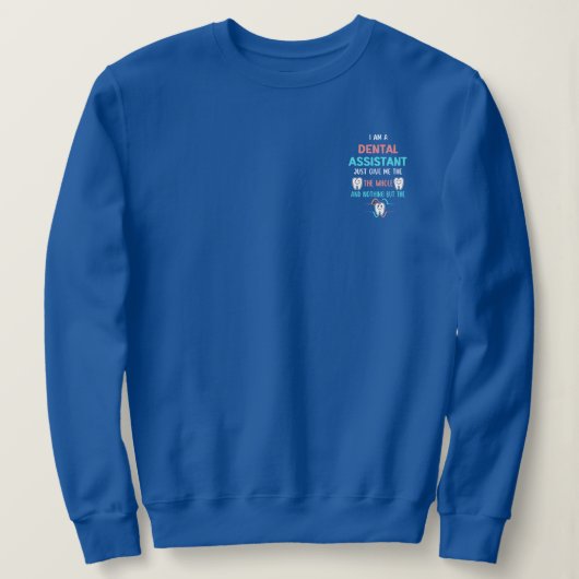 TANDARTSASSISTENTE Grappig De Helaas Hele Tand Trui (Design voorkant)