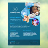 Tandartsdiensten Custom Window Cling Raamsticker (Vel 3)