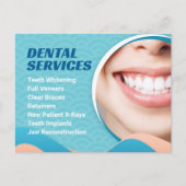 Tandartsdiensten met speciale aanbieding briefkaart (Voorkant)