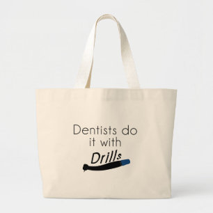 Tandartsen doen het met boren grote tote bag