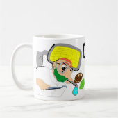 Tandartsen doen het met vulling koffiemok (Links)