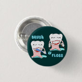 Tandartsen en tandheelkundige humor ronde button 3,2 cm (Voorkant /achterkant)