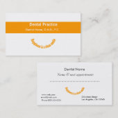 Tandartsen Modern Text Design Tandheelkundige afsp Afsprakenkaartje (Voorkant / Achterkant)