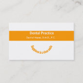 Tandartsen Modern Text Design Tandheelkundige afsp Afsprakenkaartje (Voorkant)