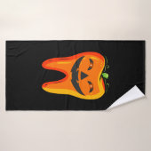 Tandartsen Tandpompoen Halloween Badhanddoek (Badhanddoek)