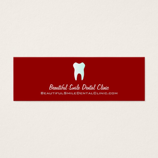 Tandartsenafspraakkaarten - Kleur veranderlijk Mini Visitekaartjes (Voorkant)