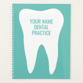Tandartsenpraktijk planner boek met tandontwerp (Voorkant)