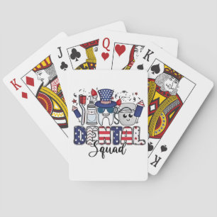 Tandartsenteam Cute Tandarts Hygiënist 4 juli Pokerkaarten