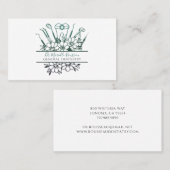 Tandartsgereedschap & Bloemen Visitekaartje (Voorkant / Achterkant)