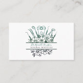 Tandartsgereedschap & Bloemen Visitekaartje (Voorkant)