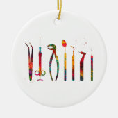 Tandartsgereedschap Keramisch Ornament (Voorkant)