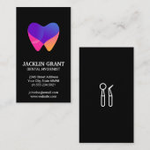 Tandartsgereedschap | Moderne kleurrijke tand pict Visitekaartje (Voorkant / Achterkant)