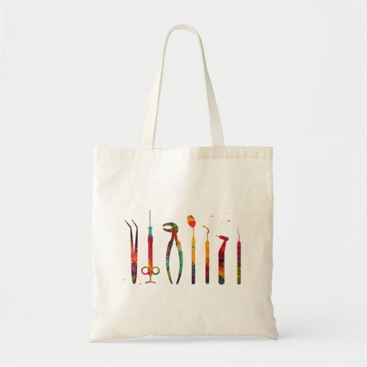 Tandartsgereedschap Tote Bag (Voorkant)