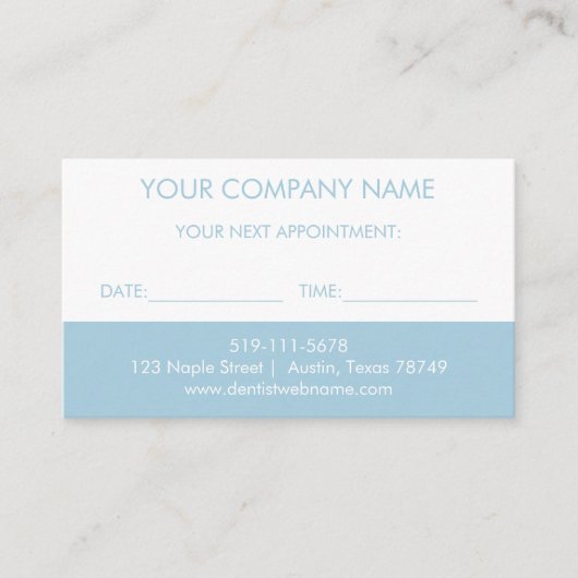 Tandartsherinnering Kaart (Voorkant)