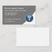 Tandartsimplantaat service visitekaartjes (Voorkant / Achterkant)