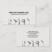 Tandartsinstrumenten Logo | Variatie Visitekaartje (Voorkant / Achterkant)