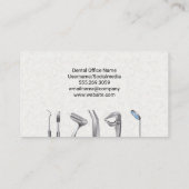 Tandartsinstrumenten | Metalen Visitekaartje (Achterkant)