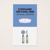 Tandartsinstrumenten | Tanden Icoon Visitekaartje (Voorkant)