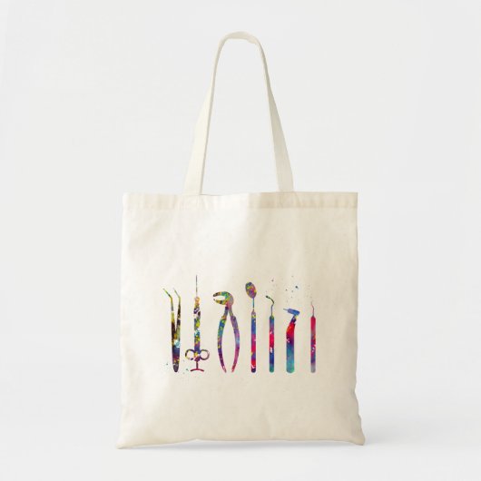 Tandartsinstrumenten Tote Bag (Voorkant)