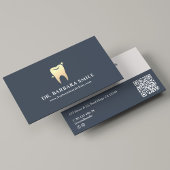 Tandartskliniek Minimale houtskool Modern Visitekaartje