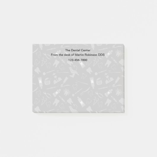 Tandartspatroon Kantoor Sticky Notes (Voorkant)