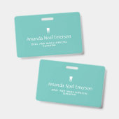 Tandartspraktijk Badge (Voor- en achterkant)