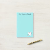 Tandartspraktijk gepersonaliseerde notities post-it® notes (Op bureau)