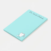 Tandartspraktijk gepersonaliseerde notities post-it® notes (Schuin)