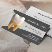 Tandartspraktijk Moderne Marmeren Tand Tandarts Afsprakenkaartje