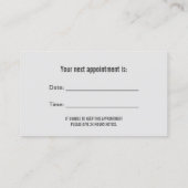 Tandartspraktijk Moderne Marmeren Tand Tandarts Afsprakenkaartje (Achterkant)