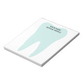 Tandartspraktijk notitieblok met grote tand logo (Linkerzijde)