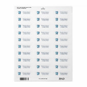 Tandartspraktijk retouradres    etiket (Full Sheet)