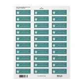 Tandartspraktijk retouradreslabels etiket (Full Sheet)