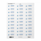 Tandartspraktijk retouradreslabels etiket (Full Sheet)