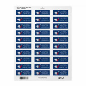 Tandartspraktijk retouradreslabels etiket (Full Sheet)