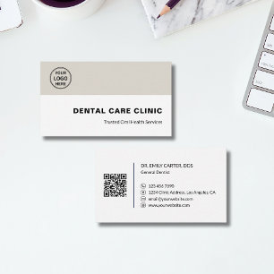 Tandartspraktijk Tandarts Professioneel Logo QR Co Visitekaartje