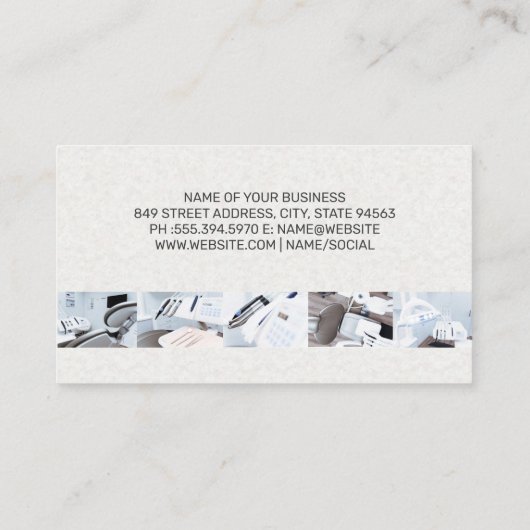 tandartspraktijk | tandarts visitekaartje (Achterkant)