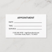 tandartspraktijk visitekaartje (Achterkant)