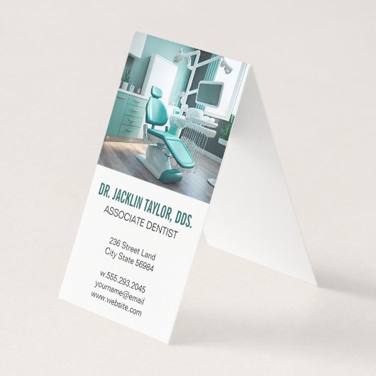 tandartsstoel | gezondheidszorg kaart (Voorkant)