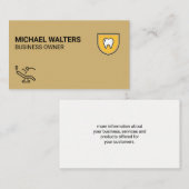 Tandartsstoel | Tand Logo Visitekaartje (Voorkant / Achterkant)